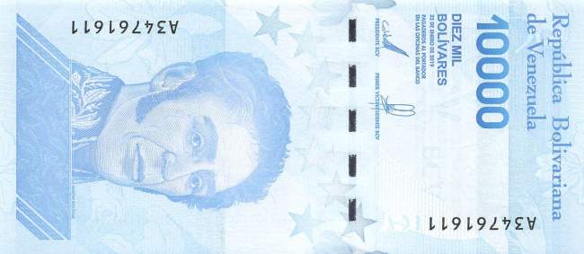 10000 Bolivares 2019